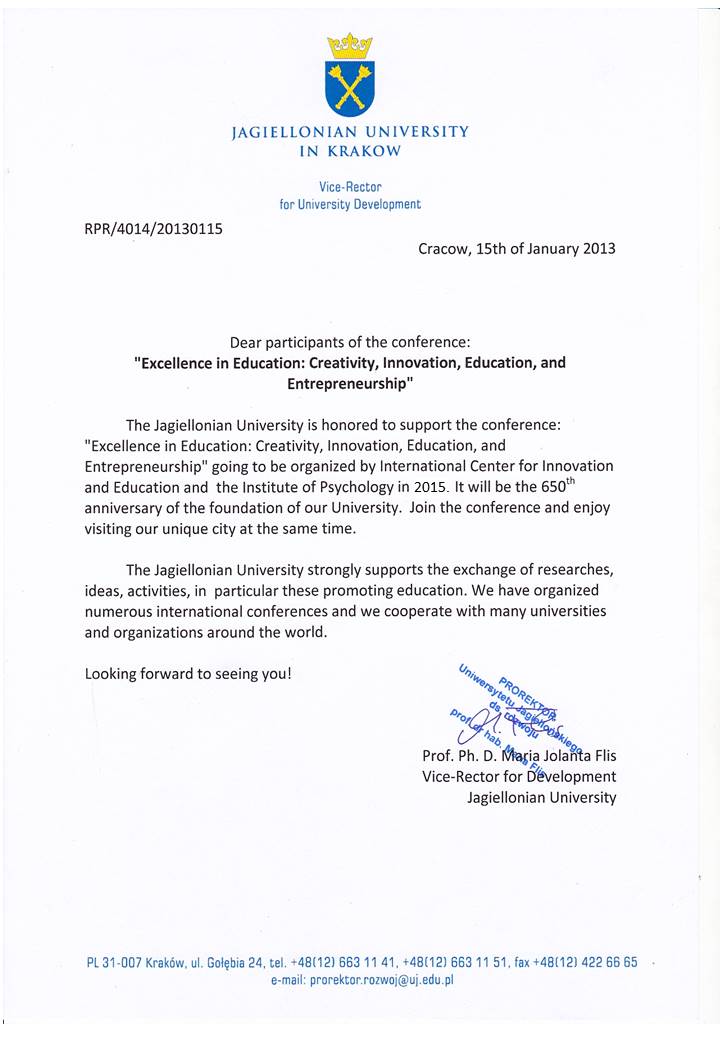 From the Vice-Rector From the Vice-Rector ICIE